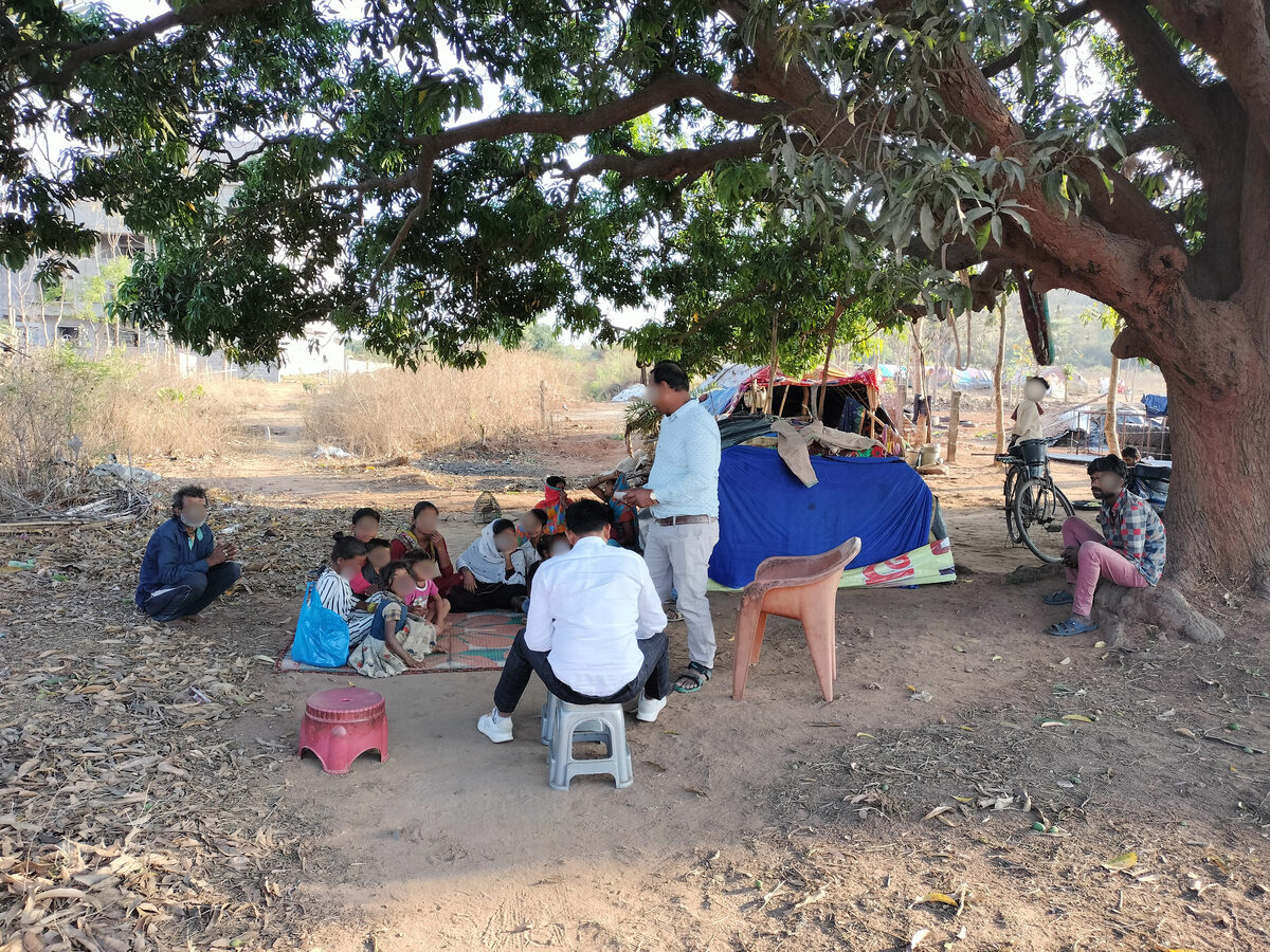 GJ meeting with a group in India